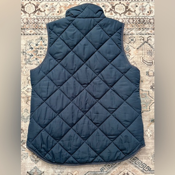 J. Crew Mercantile Quilted Navy Blue Puffer Vest - Small - Picture 3 of 5